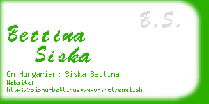 bettina siska business card